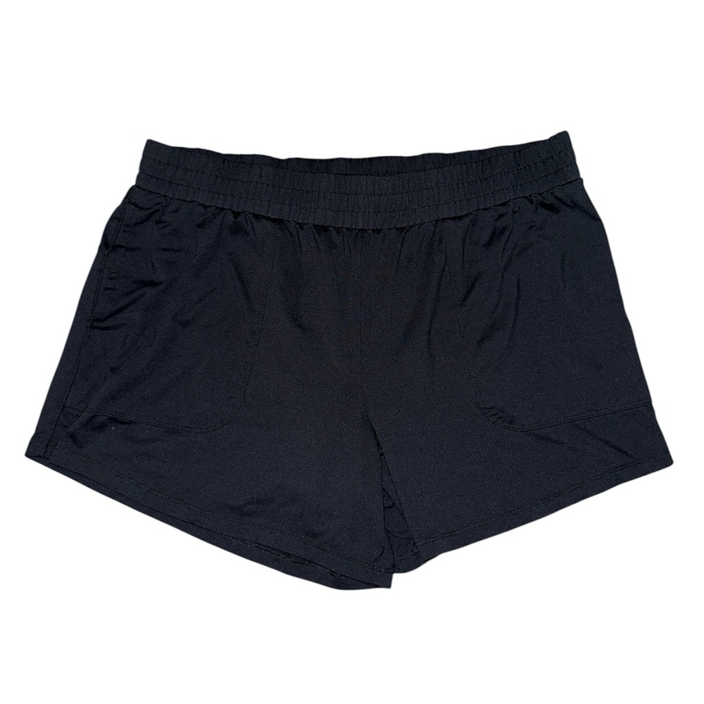 All in Motion Target black pocket elastic waistband shorts women’s size large - Picture 1 of 6